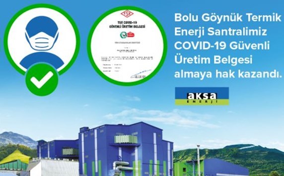Bolu Göynük Thermal Energy Power Plant Qualified to Receive COVID-19 Safe Production Certificate